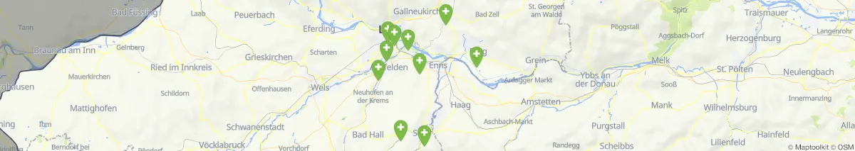 Kartenansicht für Apotheken-Notdienste in der Nähe von Kronstorf (Gemeinde, Oberösterreich) (171)